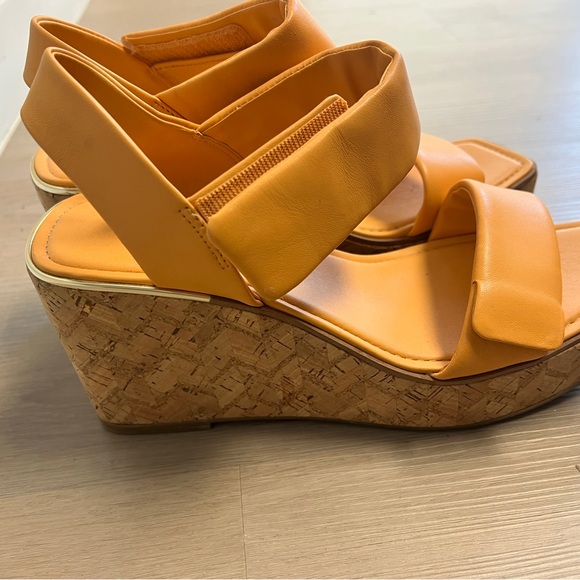 Orange Platform Sandals Franco Sarto.